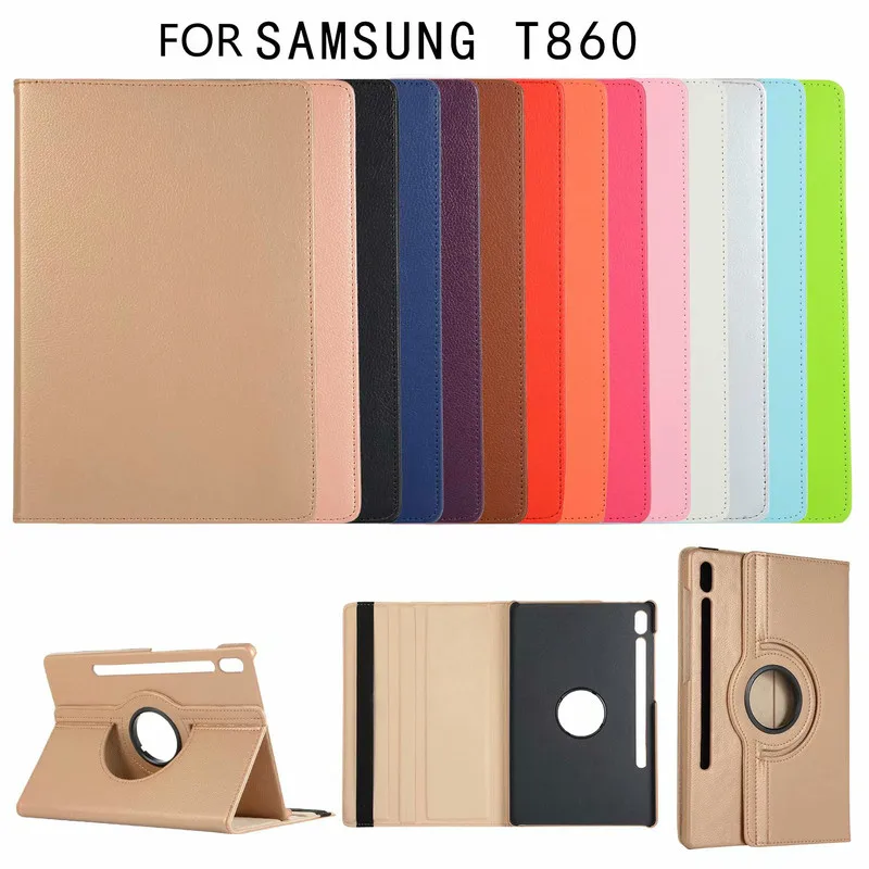 Tab S6 10 5 2019 SM-T860 чехол для планшета Samsung Galaxy T860 T865 SM-T867 360 Вращающийся Кожаный