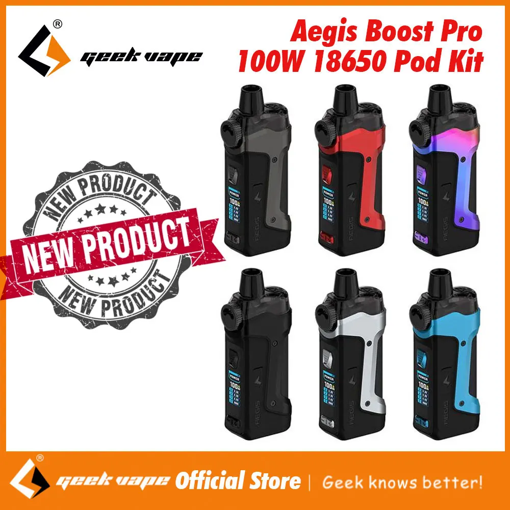 Новинка! Оригинальный Geekvape Aegis Pro Pod Комплект приведенный в действие 18650 Батарея Max