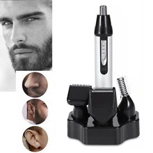 4 в 1 Электрический триммер для ушей в носу моющаяся перезаряжаемая Бритва для волос в носу триммер для бровей 4 в 1 триммер для мужчин и женщин