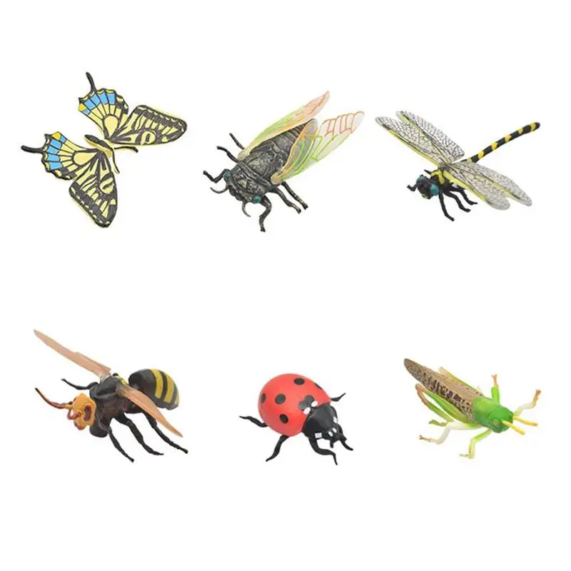Sortierte Kunststoff Insekten Libelle Bugs Figuren Modell Kinder 