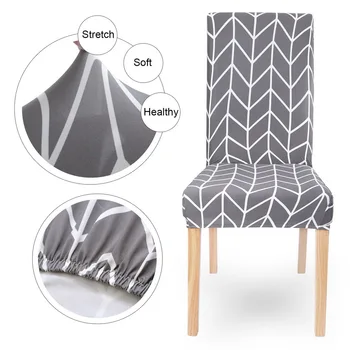 

Dining Chair Covers Removable Slipcovers Chair Protective Covers For Wedding Home Restaurant 4pcs