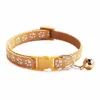 Brown cat collar