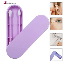 Oshioner 2 шт многоразовые ватные палочки для чистки ушей Косметические Силиконовые палочки для чистки макияжа и касания