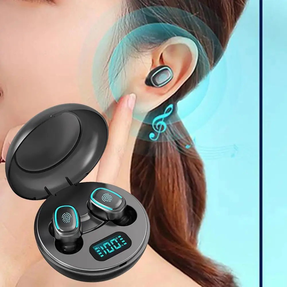 Wireless Earphones IPX6 Waterproof TWS Touch 3D Sound Earplug Is Built In with TWS Bluetooth 5 0 Headset with LED Display