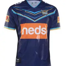 Голд Кост Титаны Хом Регби Джерси Размер: S-3XL