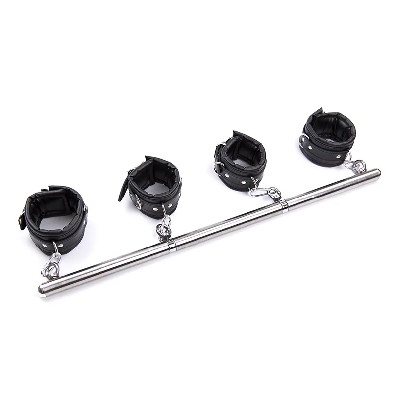 

Manufacturers Direct Selling Deconstructable Stainless Steel Tube Tied Bondage Covered Edge Handcuffs Footcuff Adult Sexy Aid