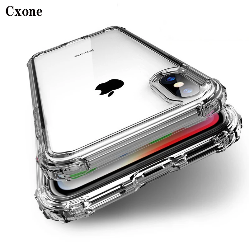 Cxone ТПУ чехол для iPhone X XS Max XR 5S 6 6S 7 8 Plus всего тела Бизнес прозрачный мягкий