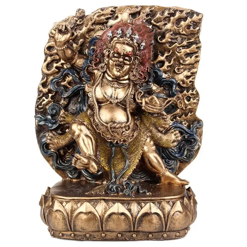 

Mahakala mammon, Tantra, six arm Mahakala, resin, buddhism ornaments, lucky, Buddha Maha Gala statue, figurine ~