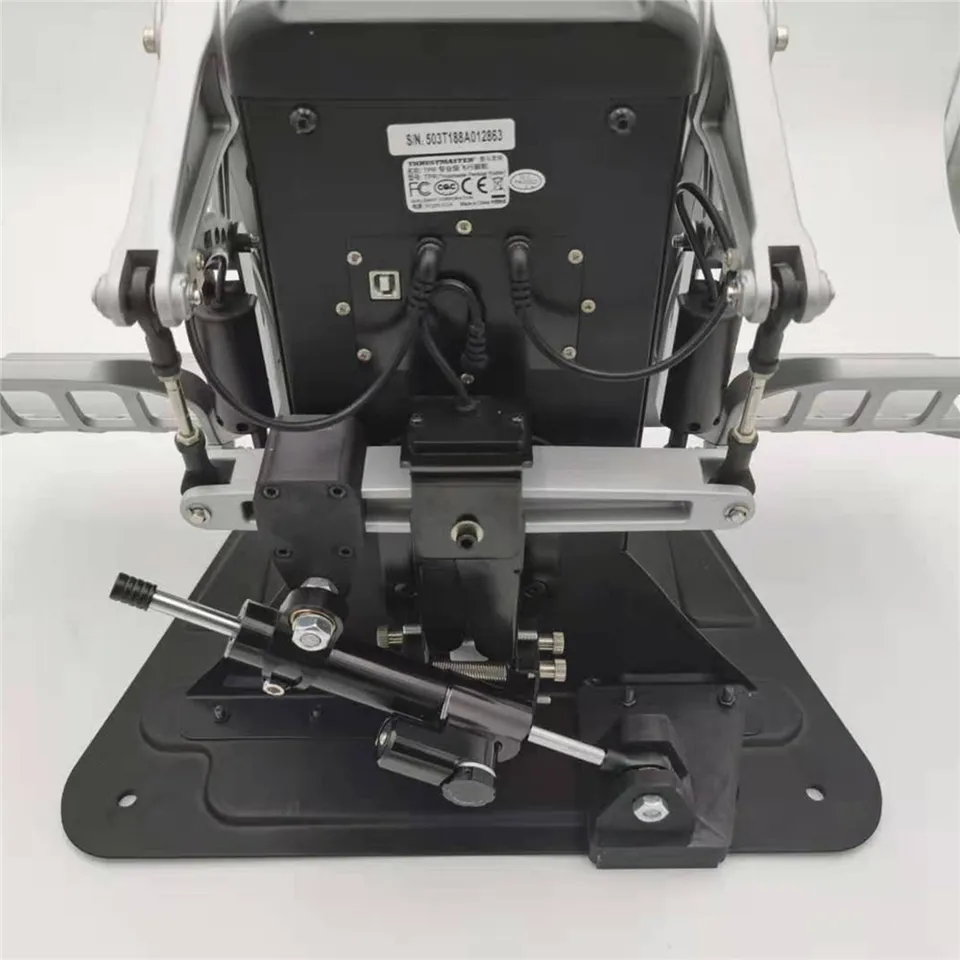 Palumma 1 kit d'amortissement de gouvernail réglable pour Thrustmaster TPR Gouvernail amortisseur de pied Gouvernail Amortisseur Pièces de modification
