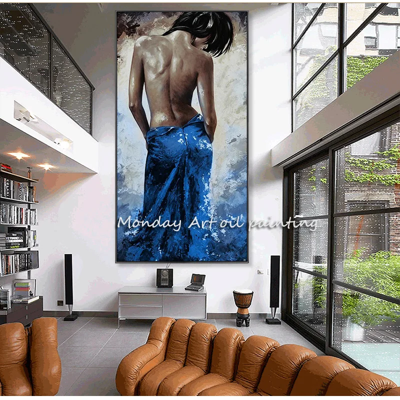 

Hand painted sexy gril oil painting Canvas Paintings For Living Room Wall Art Beautiful Girl home Decoration wall art Paintings