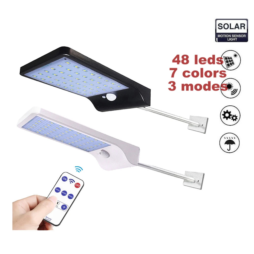 

LED Solar Lights Power Solar Motion Sensor Outdoor Light,Solar Powered Wireless Waterproof Exterior Security Wall spot floodlamp