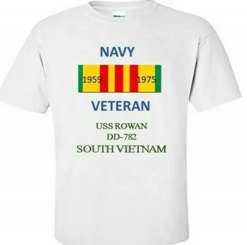 USS RUPERTUS DD-851 * Южная Вьетнам VIETNAM Veteran RIBBON 1959-1975 футболка | Мужская одежда