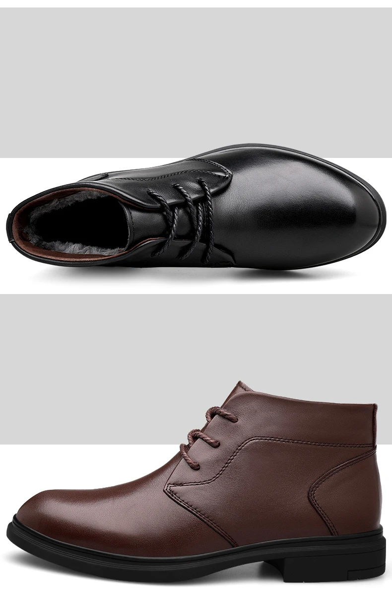 Высокое качество; теплые плюшевые мужские ботинки; водонепроницаемые Зимние ботильоны; уличная Водонепроницаемая нескользящая обувь; сезон осень-зима; мужская обувь