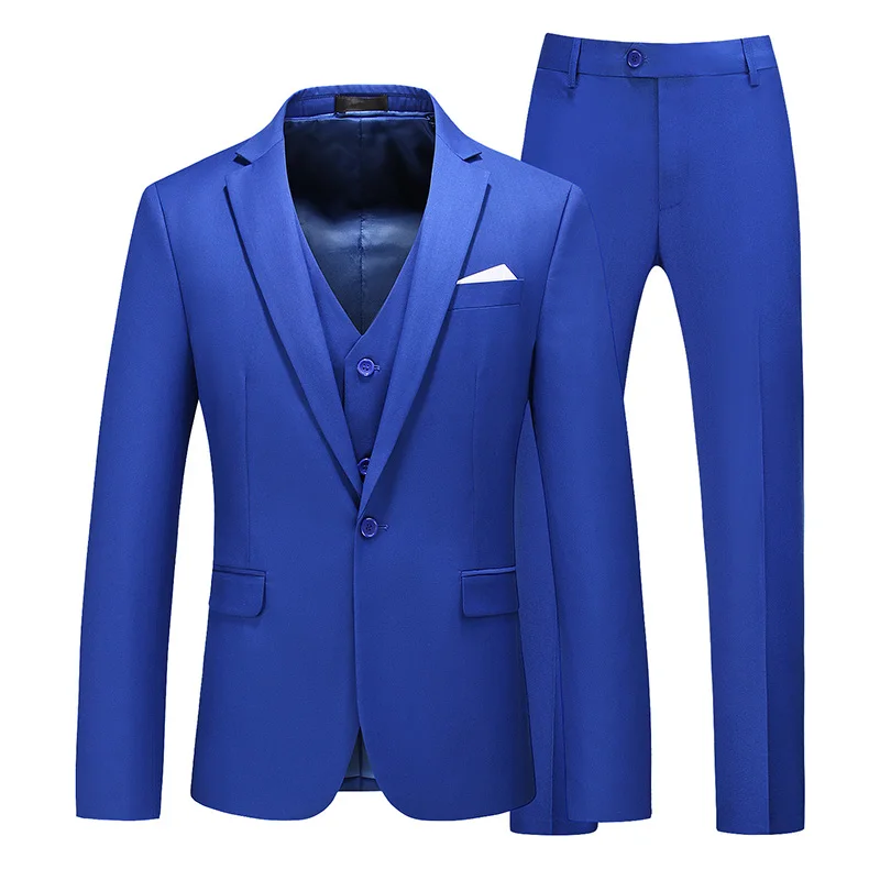 High-end customized royal blue men's suit suit wedding Blazer men's suit business formal party black large size M-6XL tuxedo men High-end customized royal blue men's suit suit wedding Blazer men's suit business formal party black large size M-6XL tuxedo men