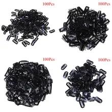 Новинка 100 шт Резиновые зажимы для наращивания волос в форме U/Wire, 4 стиля, черный парик, расчески, заколки для наращивания волос
