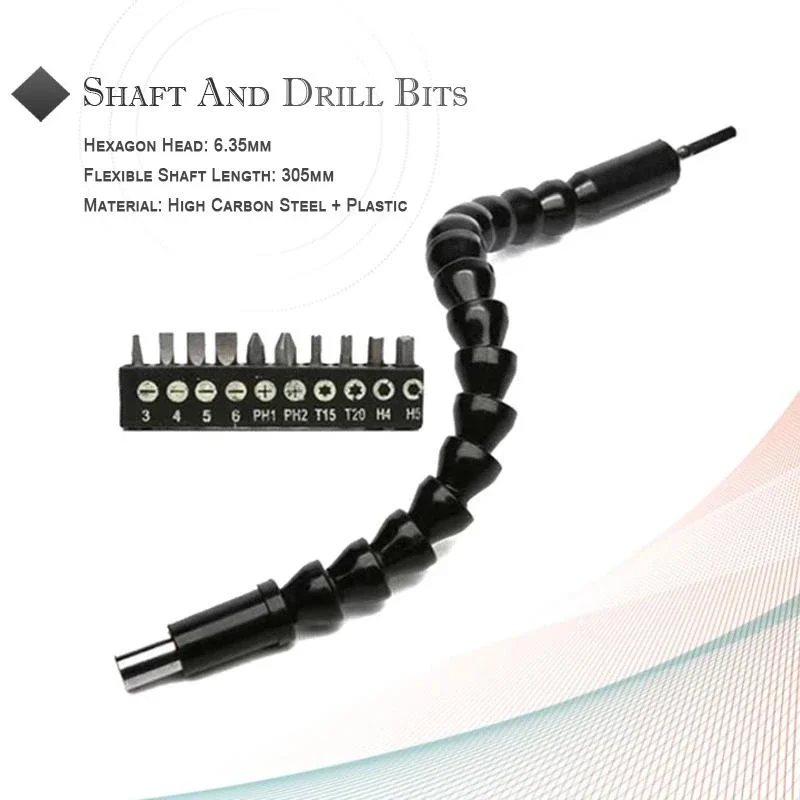 

Mintiml Flexible Shaft Extension Bits Flexible Shaft Extension Screwdriver Drill Bit Holder Link for Electronic Drill