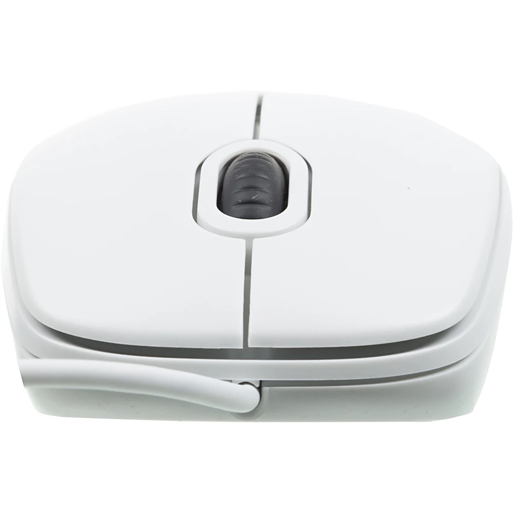 Мышь LOGITECH B100, проводная, USB, белый