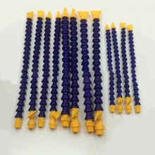 1/" 3/8" 1/" BSP Мужской Круглый/Плоская Насадка Пластик гибкий водный насос для масла Хладагент трубки, шланги для Токарный станок с ЧПУ 300 мм-500 мм