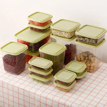 

17Pcs/Set Food Storage Box Multifunctional Refrigerator Storage Box Container Organizer Kitchen Finishing Storage Sealed Can