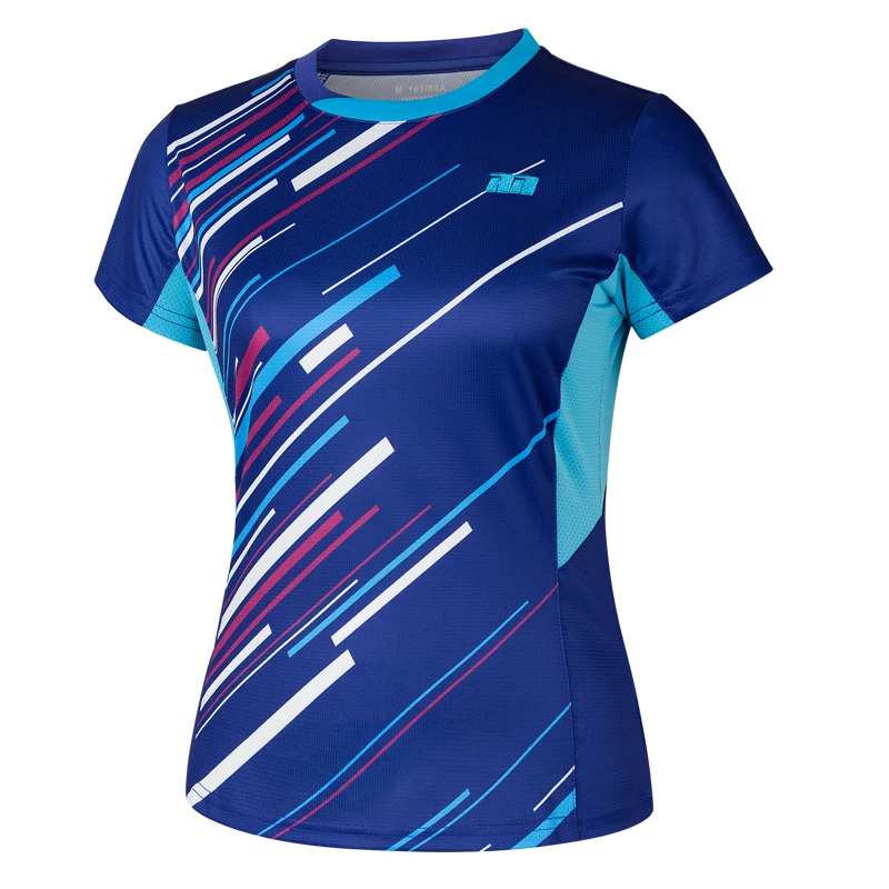 Новая одежда для бадминтона, Женская быстросохнущая дышащая спортивная одежда, летняя одежда с коротким рукавом для соревнований