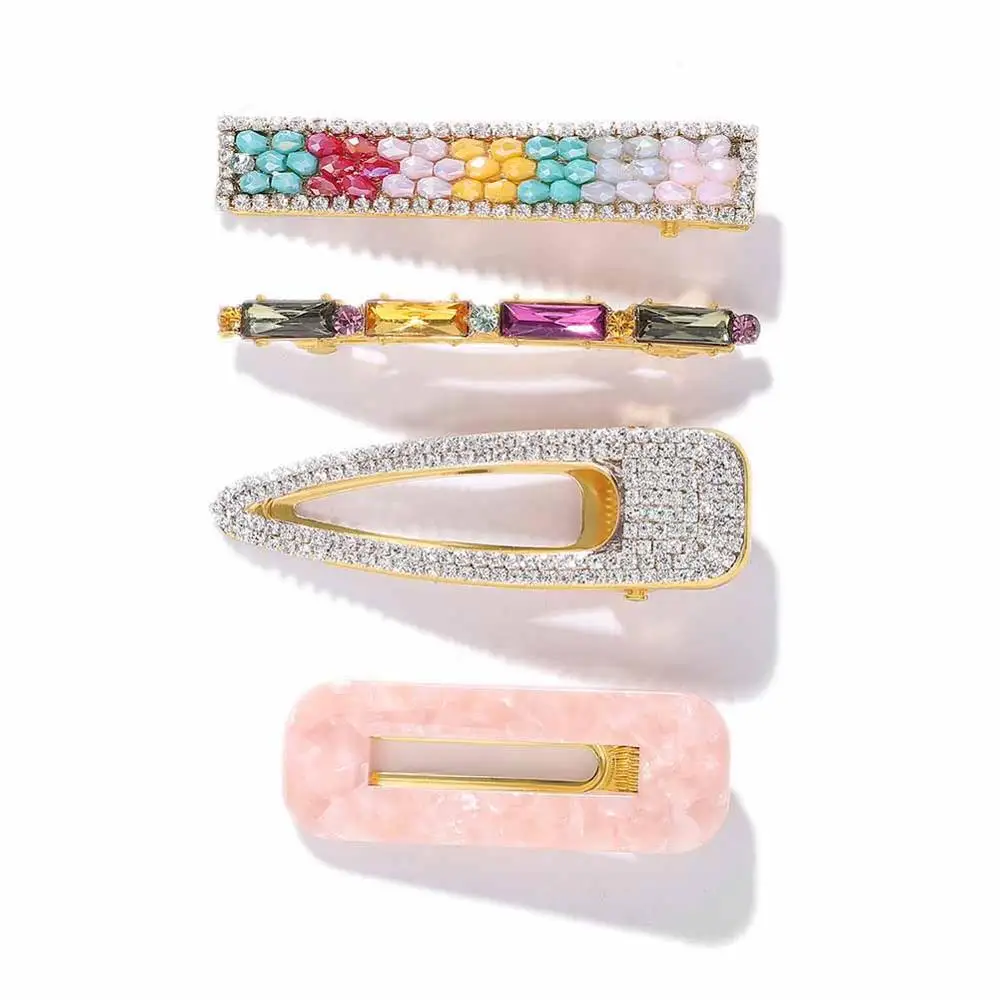 Best lady Trendy Hair Pins Sets For Women Wedding Korean Simulated Pearls Girls Party Bohemian Headwear Gifts Hair Accessories - Цвет: 21