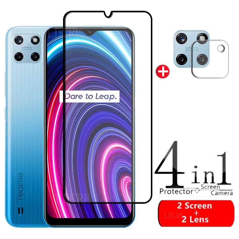 Full Cover Glass For Realme C25Y Glass For OPPO Realme C25Y Tempered Glass 9H Film Screen Protector For Realme C25Y Lens Glass силиконовый чехол на realme c25y горы 20 для реалми ц25 ай