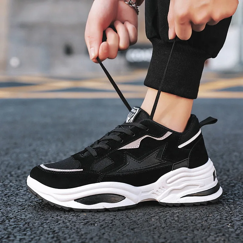 

2019 Spring New Style Skate Shoes MEN'S SHOES Sports Footwear Korean-style Mesh Students White Shoes