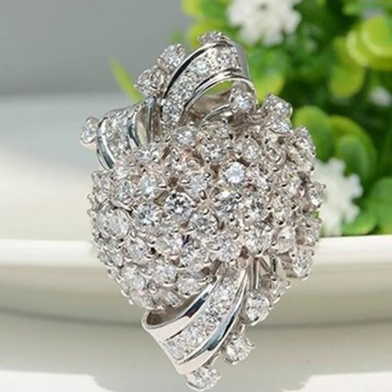 Milangirl ювелирные изделия кольцо хорошее с цветком из циркона высокое качество