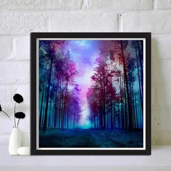 

5D Diamond Painting Forest Night by Number Kits,Painting Cross Stitch Full Drill 95AE