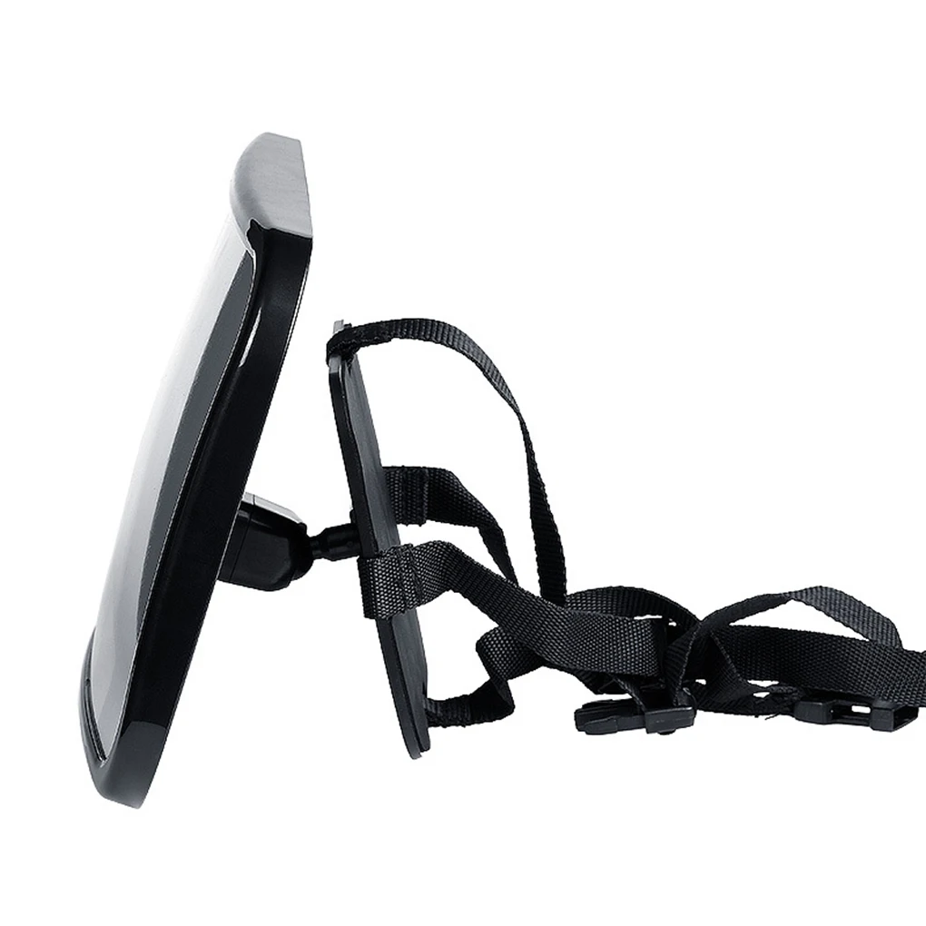 Baby Rear View Mirror Adjustable Belt Child Kids Car Safety Headrest Monitor Infant Rear Convex Mirror