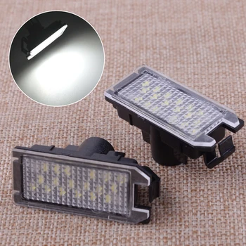 

CITALL Pair White LED Number License Plate Light Rear Registration Plate Lamp fit for Fiat 500 2007-2019 500C 2009-2019