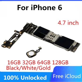 

Factory Unlocked For iPhone 6 Motherboard With Touch ID, Original Logic boards for iphone 6 With Full Chips Mainboard