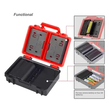 

Camera Battery Boxes SD CF XQD Memory Card Holder Case for Sony NP-FW50 NP-W126 NP-BX1 for Nikon EN-EL14/5 Storage Box
