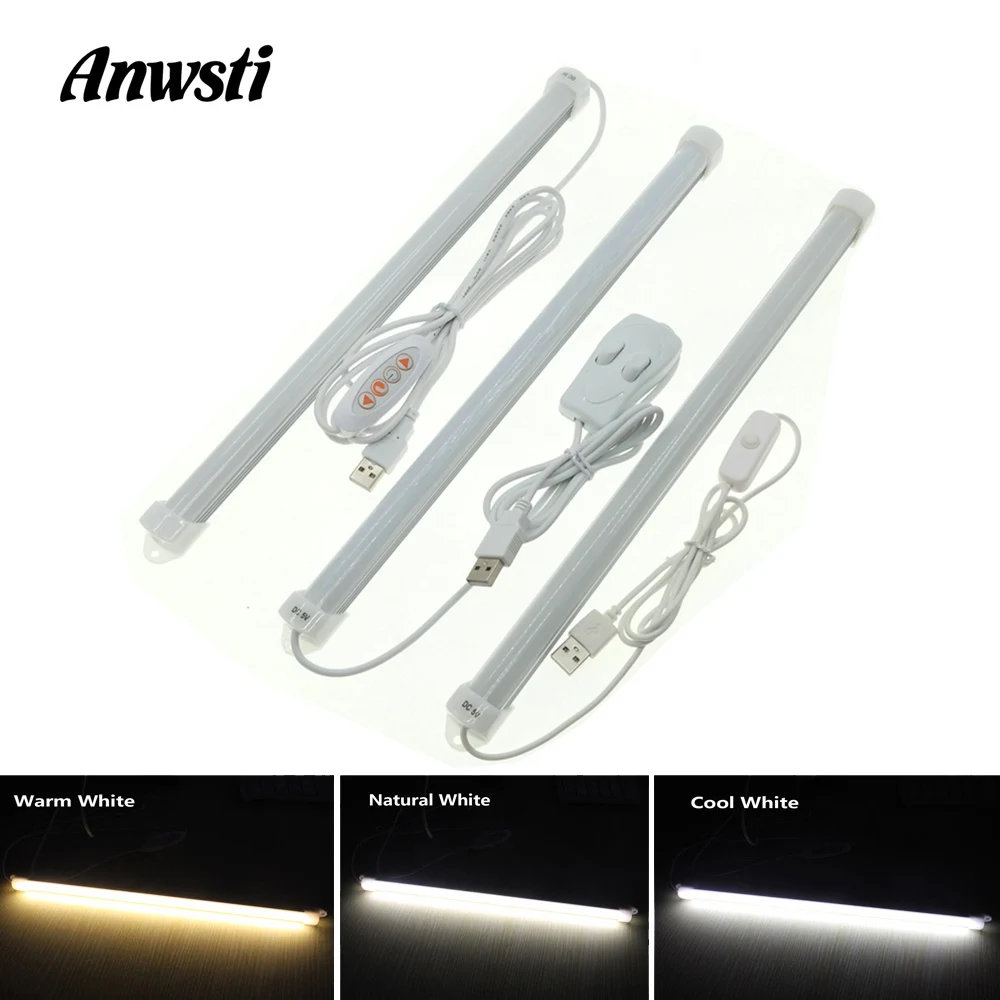 

USB Kitchen Light Dimmable 5V SMD 3014 Strip Aluminum Profile LED Bar Light Closet Cabinet Wardrobe Bedroom USB LED Lighting