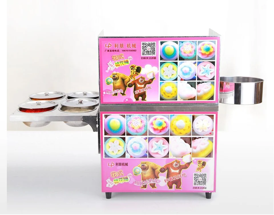 XEOLEO машина для изготовления хлопковых конфет на Газу, машина для изготовления фруктовых конфет, машина для изготовления сахарной ваты и цветов, машина для изготовления хлопковых конфет, 4 ведра для хранения