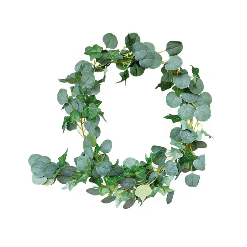 JAROWN Artificial Eucalyptus Vine Home Decoration Willow Leaf Rattan Plants Wall Hanging DIY Garland Wedding Decor Garden Sztuczne Kwiaty (4)