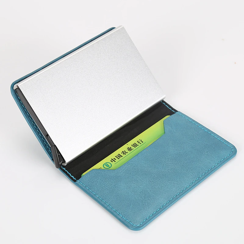 VM Мода поцелуй RFID от кражи Кисточки безопасности один Алюминий box кошелек