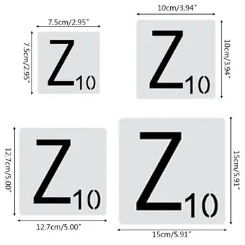 

26pcs/set Alphabet Letters Stencils Drawing Template DIY Painting Scrapbooking R9JA