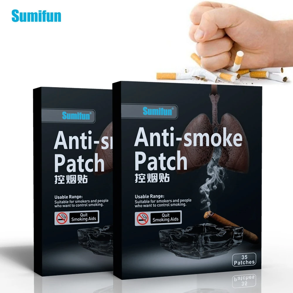 35 шт./коркор. Sumifun травяные патчи против дыма пластырь остановки курения 100%