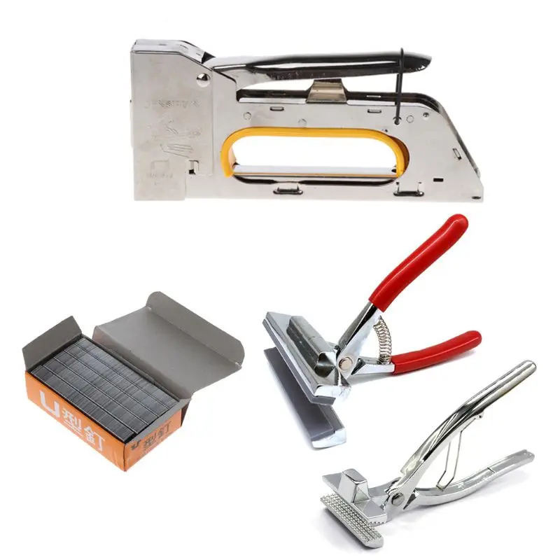 

Nail Staple Gun Set fit for Door Type Nails with Canvas Plier Art Painting Tool M5TB