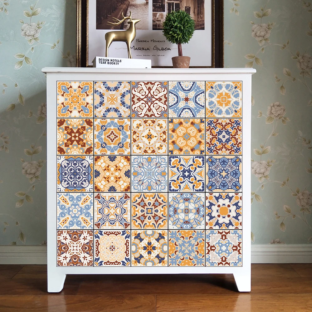 コレクションのレトロ色エスニックスタイルタイル壁のステッカーの台所浴室装飾 Pvc 自己粘着タイルアート壁紙 ウォール ステッカー Aliexpress コレクションのレトロ色エスニックスタイルタイル壁のステッカーの台所浴室装飾 Pvc 自己粘着タイルアート壁紙 ウォール ステッカー Aliexpress