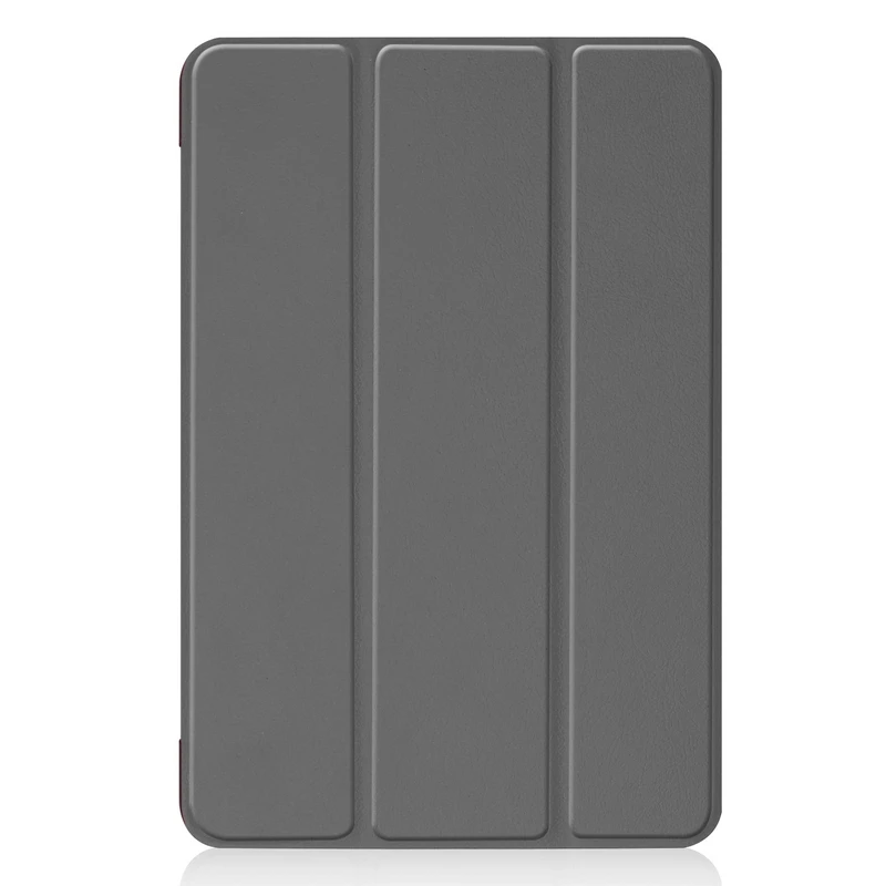 Противоударный умный чехол для iPad mini5 mini4 7,9 Tablet Tri-Fold из искусственной кожи с откидной крышкой+ подарки - Цвет: Серый