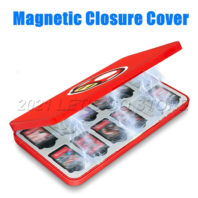 New 24 in 1 Nintend Switch Game Card Storage Case Magnetic 3D Silicone Cover Box for