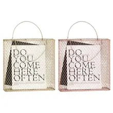 Сетка металлическая настольная корзина для хранения с ручкой шикарный нордический журнал Органайзер украшение дома