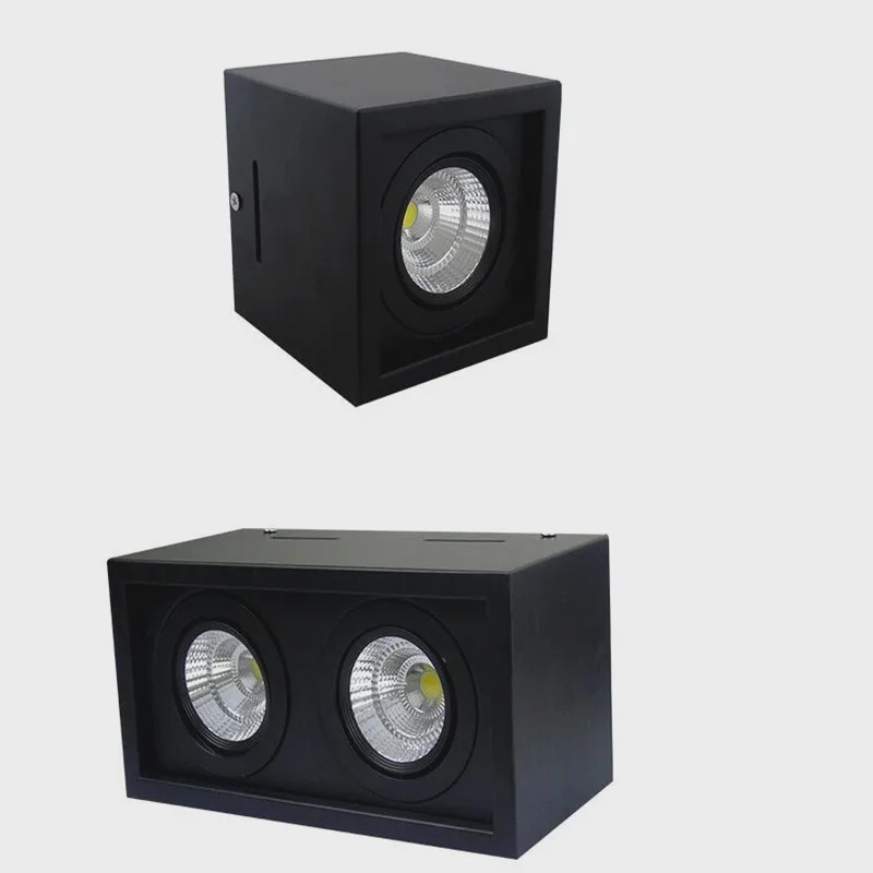 

Square dimmable LED 10W20W surface mount COB LED ceiling light AC85-265V warm / cold white LED spot light indoor lighting