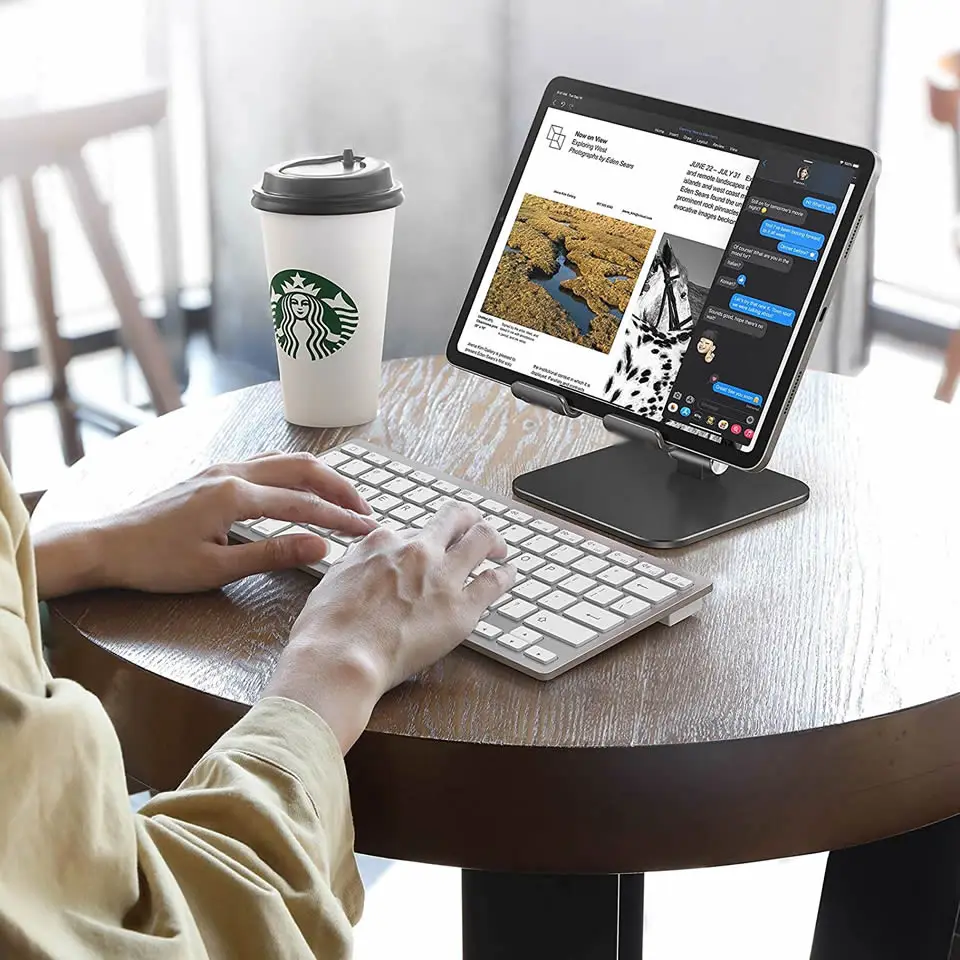Tablet Stand Desktop Adjustable Foldable Holder Dock Cradle iPad Pro 12.9 11 10.2 Air Mini Samsung Xiaomi Mi Pad Huawei tablet holder tablet stand ipad laptop holder