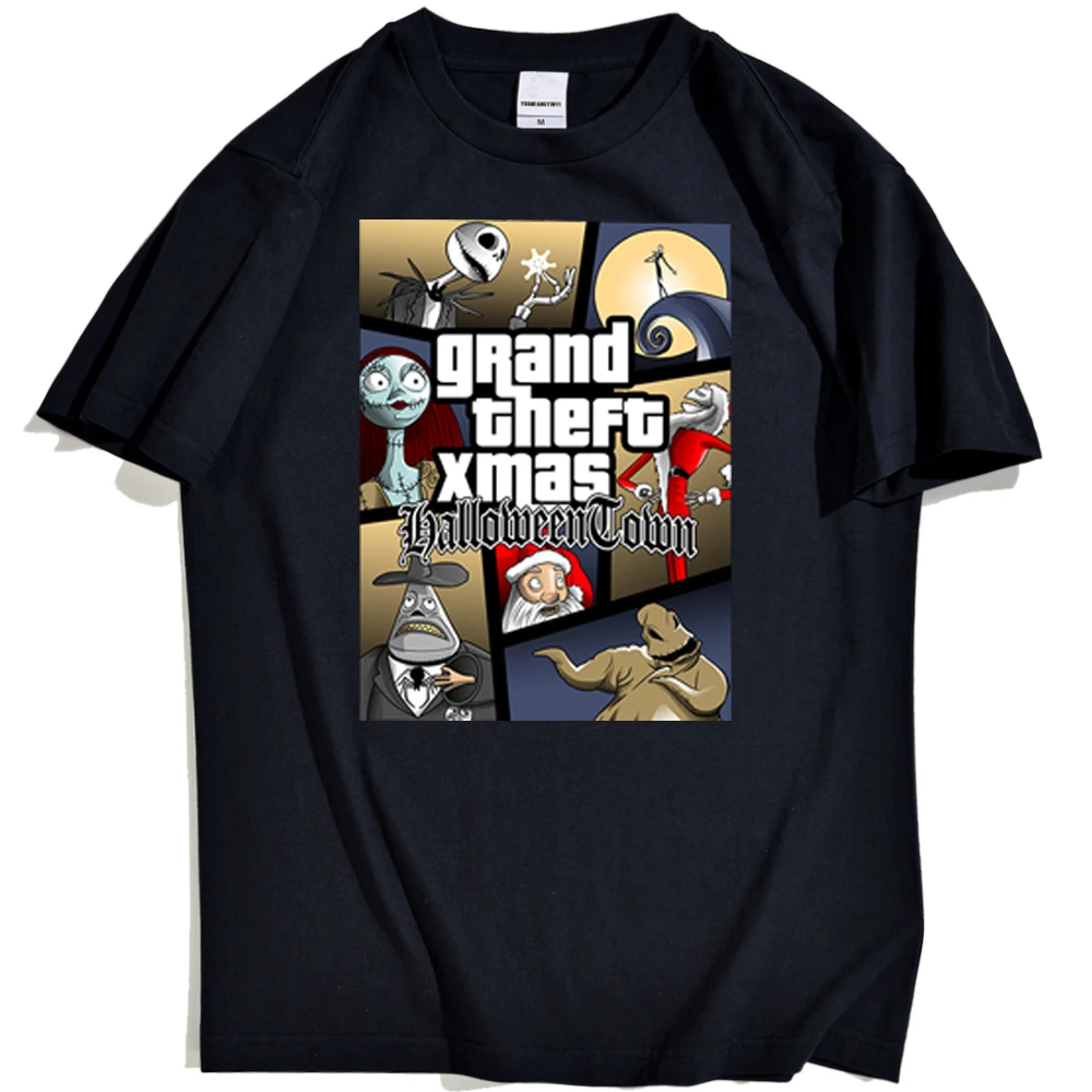 

T-shirts Funny Halloween Character Cartoon Printing T-shirt Mens Hip Hop Harajuku Tee Male Breathable Brand Tshirts For Man