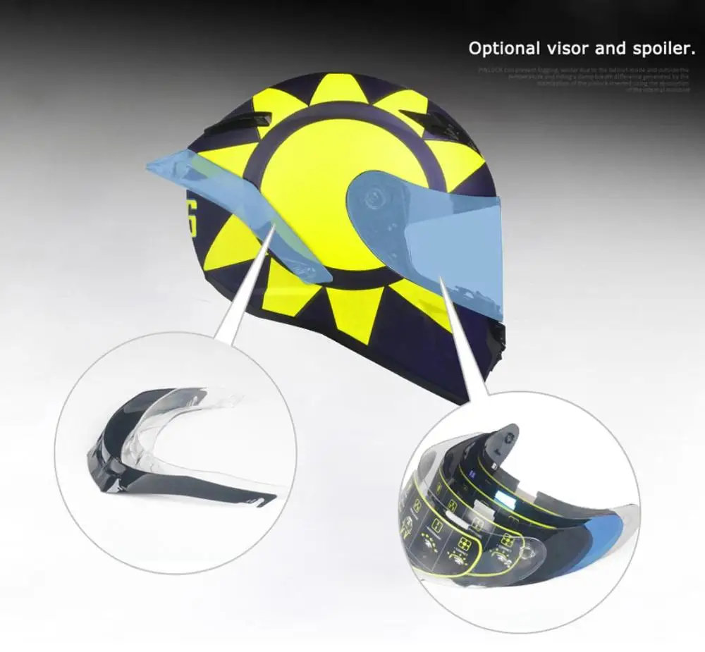 

Chrome Colorful Visor Lens for 0700E Full Face Motorcycle Helmet