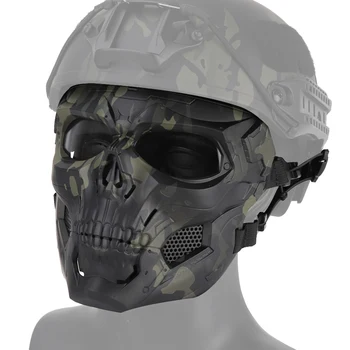 

Tactical Face Mask Scary Skull Shape Impact ResistantHeadwear Protection Halloween Party Game Costumes Accessories