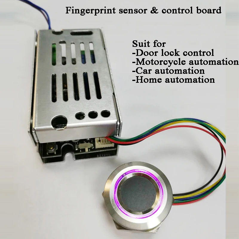 DC10V-30 Biometric fingerprint control module 200 Users Smart electric lock DIY door lock home car motorcycle automation